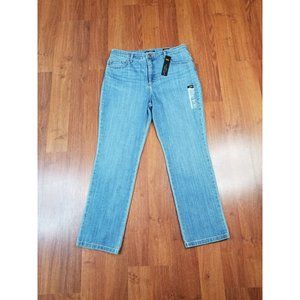 Lee Classic Jeans Womens 12 Short Relaxed Fit Straight High Rise Instantly Slims